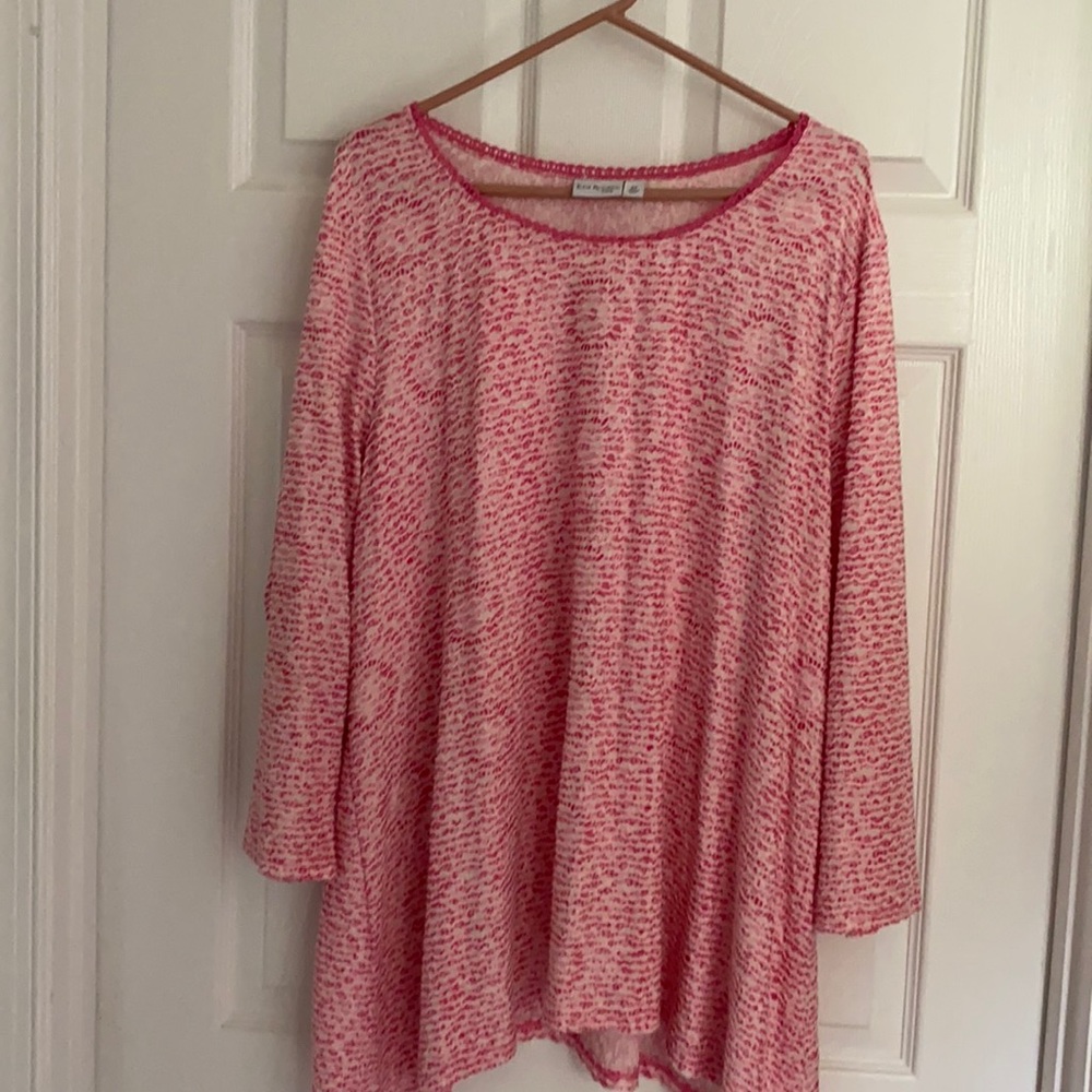 Pretty pink and white shirt